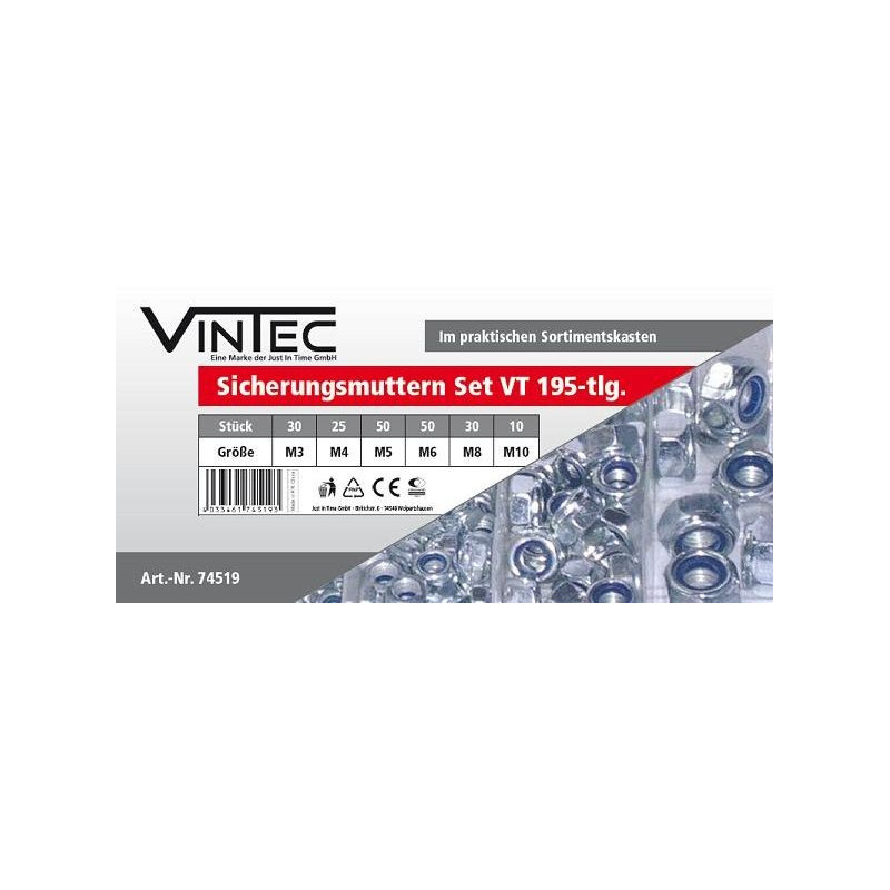 Vintec Poistné matice VT195 Vintec Poistné matice VT195