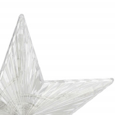 LED Hviezda na vianočný stromček - 17,5cm, 10LED, 3xAA, IP20, teplá biela
