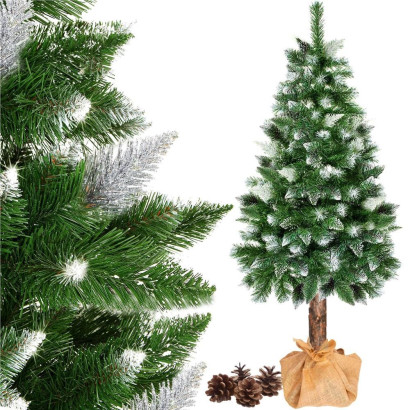 Vianočný stromček Borovica zasnežená na kmienku 220 cm