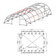 DEMA Záhradný stan 12x9,15 m 610 g/qm Glasgow Pro