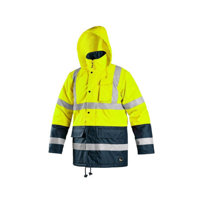 Bunda CXS OXFORD, výstražná, pánska, žlto-modrá, veľ. 2XL