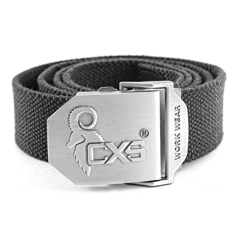 Opasok CXS NAVAH, čierny, 4 cm, 125cm, textilný, spona s logom CXS
