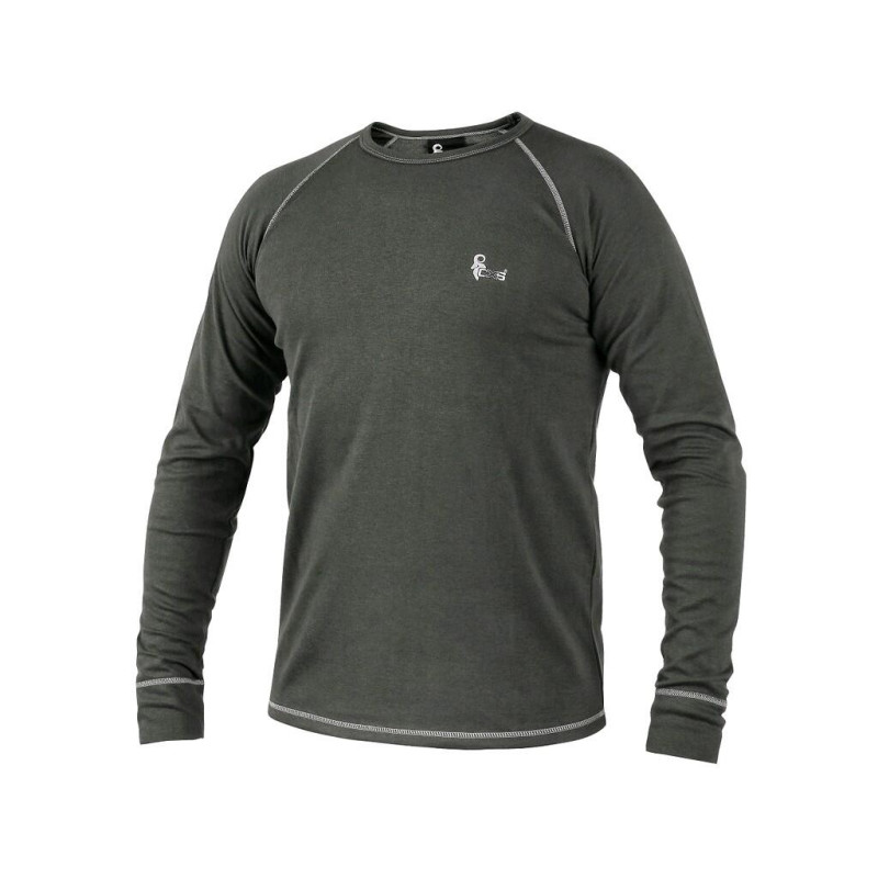 Tričko CXS ACTIVE, funkčný, dlhý rukáv, pánske, sivé, veľ. 2XL