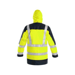 Bunda CXS LONDON, výstražná, pánska 5V1. žlto-modrá, veľ. 2XL