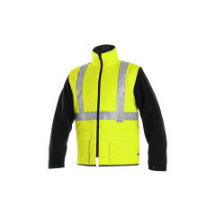Bunda CXS LONDON, výstražná, pánska 5V1. žlto-modrá, veľ. 2XL