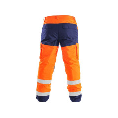 Nohavice CXS CARDIFF, výstražné, zateplené, pánske, oranžové, veľ. XL