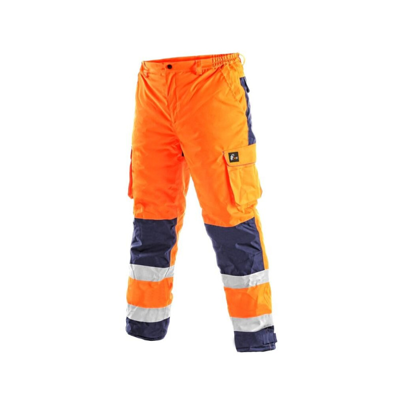 CXS Nohavice CXS CARDIFF, výstražné, zateplené, pánske, oranžové, veľ. 3XL