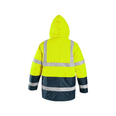 Bunda CXS OXFORD, výstražná, pánska, žlto-modrá, veľ. XL