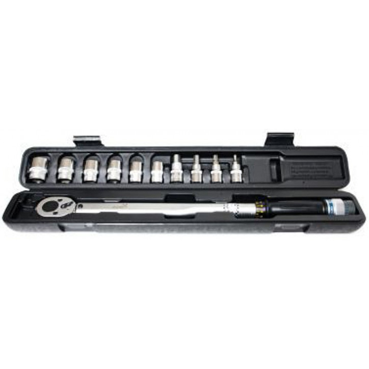 Momentový kľúč s nástavcami 1/2" 40-210 Nm VT210N