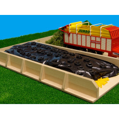 Kids Globe Zakrývacia plachta s pneumatikami pre silo 1:32