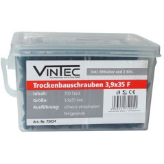 Vintec Skrutky do sadrokartónu 3,9x35 F, 700 ks