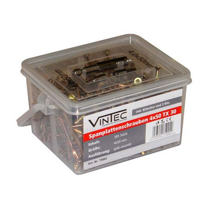 Skrutky do drevotriesky 4x50 T20, 385 ks