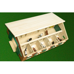 Kids Globe Stajňa pre kone pre deti s 9 boxmi 1:32