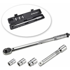 DEMA Momentový kľúč 1/2“ 28-210 Nm s príslušenstvom