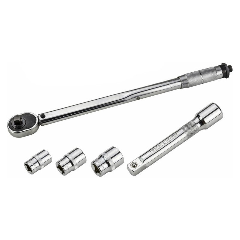 DEMA Momentový kľúč 1/2“ 28-210 Nm s príslušenstvom DEMA Momentový kľúč 1/2“ 28-210 Nm s príslušenstvom