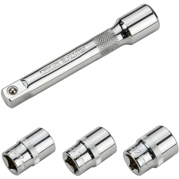 Momentový kľúč 1/2“ 28-210 Nm s príslušenstvom
