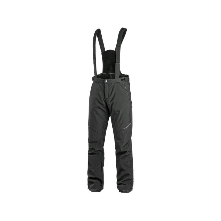 Nohavice CXS TRENTON, zimné softshell, pánske, čierne, veľ. 62