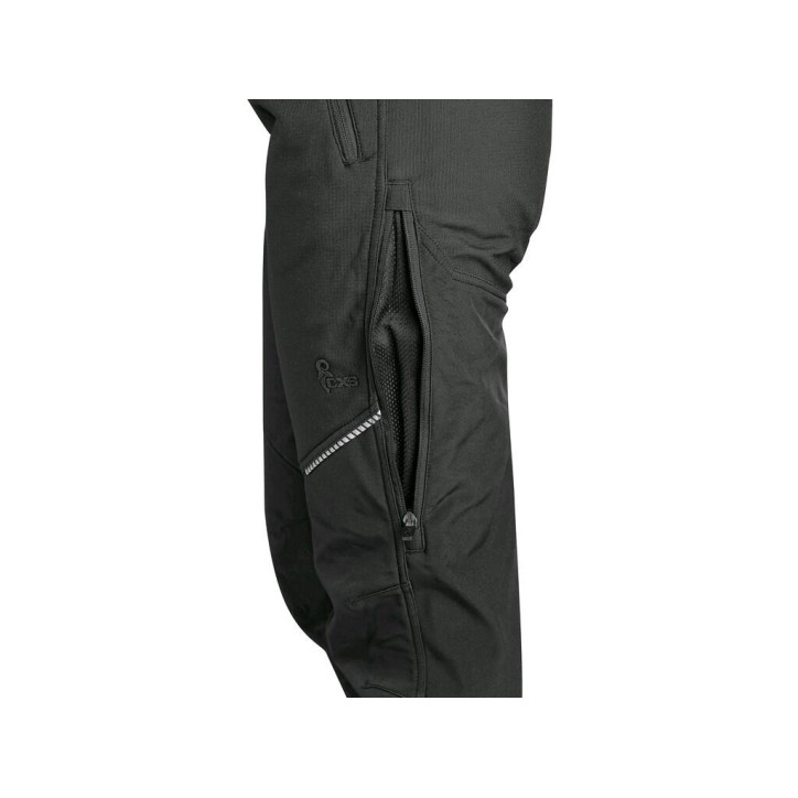 Nohavice CXS TRENTON, zimné softshell, dámske, čierne, veľ. 36