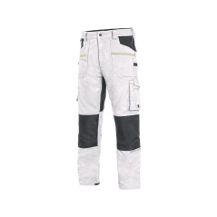 Nohavice CXS STRETCH, pánske, bielo-sivé, veľ. 58
