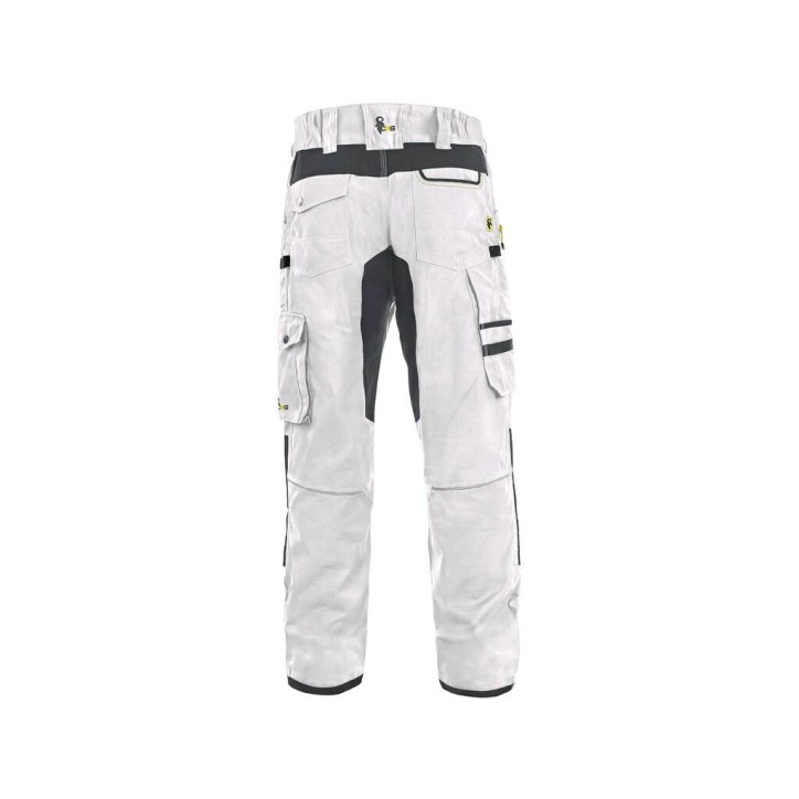 Nohavice CXS STRETCH, pánske, bielo-sivé, veľ. 60