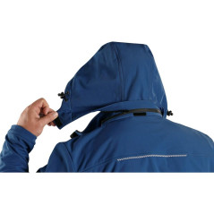 Bunda CXS STRETCH, pánska, softshell, tmavo modrá, veľ. M