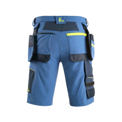 Kraťasy CXS NAOS pánske, modro-modré, HV žlté doplnky, veľ. 52