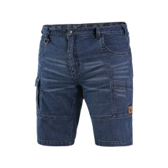 Kraťasy jeans CXS MURET, pánske, modro-čierne, veľ. 54