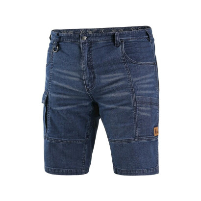 Kraťasy jeans CXS MURET, pánske, modro-čierne, veľ. 54