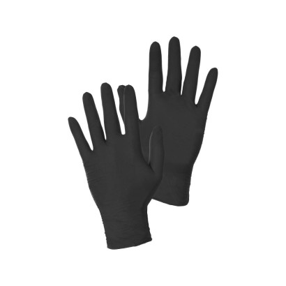 Rukavice CXS STERN BLACK, jednorazové, nitrilové, veľ. 7