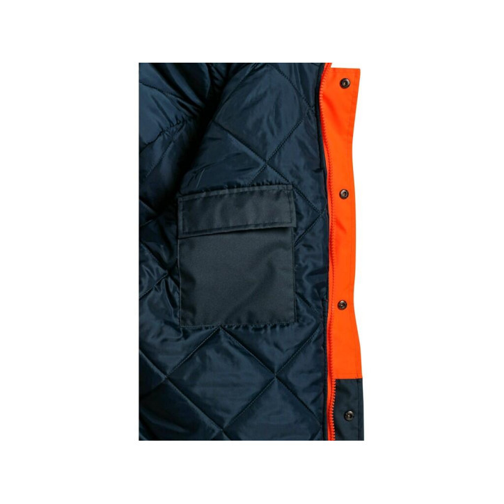Bunda CXS OXFORD, výstražná, oranžovo-modrá, vel. XL