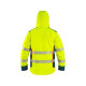 Bunda CXS BEDFORD WINTER, výstražná, zimná, pánska, softshell, žlto-petrolová, veľ. XL