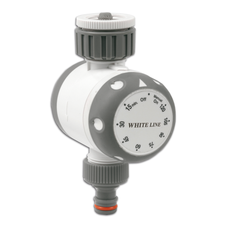 Bradas Zavlažovací časovač mechanický 3/4" - 1" VNZ / rýchlospojka WHITE LINE