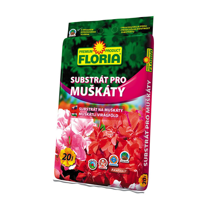 Substrát na muškáty 20 L Substrát na muškáty 20 L