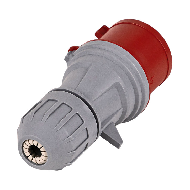 CEE zástrčka silnoprúdová, 5-pólová, 32 A/400 V, IP44 CEE zástrčka silnoprúdová, 5-pólová, 32 A/400 V, IP44
