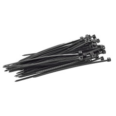 Sťahovacie pásky plastové 2,5x100 mm, čierne, 50 ks