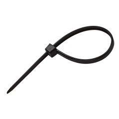 Sťahovacie pásky plastové 2,5x100 mm, čierne, 50 ks