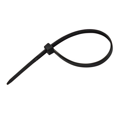 Sťahovacie pásky plastové 3,6x150 mm, čierne, 50 ks