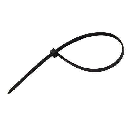 Sťahovacie pásky plastové 4,8x250 mm, čierne, 50 ks