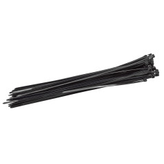 Sťahovacie pásky plastové 4,8x350 mm, čierne, 50 ks