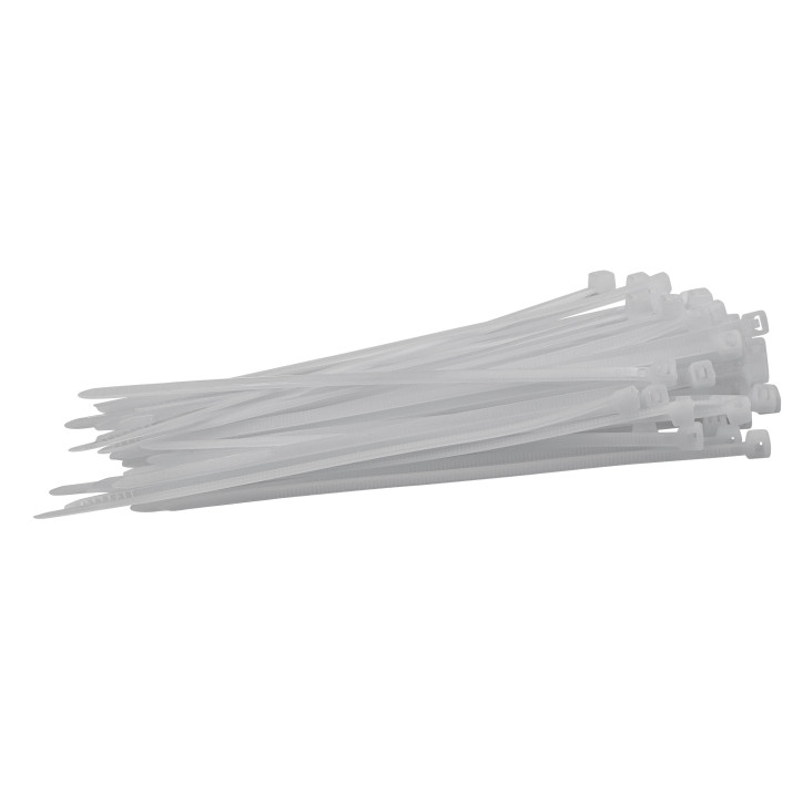 Sťahovacie pásky plastové 3,6x150 mm, biele, 50 ks Sťahovacie pásky plastové 3,6x150 mm, biele, 50 ks