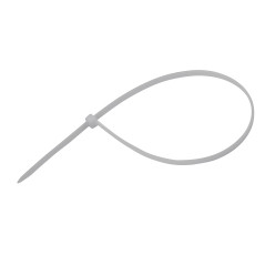 Sťahovacie pásky plastové 4,8x250 mm, biele, 50 ks