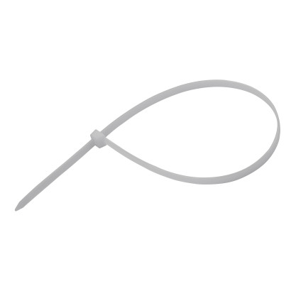 Sťahovacie pásky plastové 4,8x350 mm, biele, 50 ks