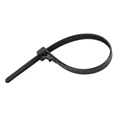 Sťahovacie pásky uvoľniteľné 7,2x200 mm, čierne, 50 ks
