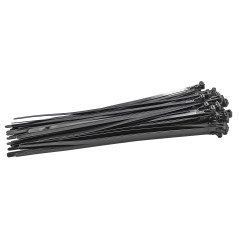 Sťahovacie pásky uvoľniteľné 7,2x300 mm, čierne, 50 ks