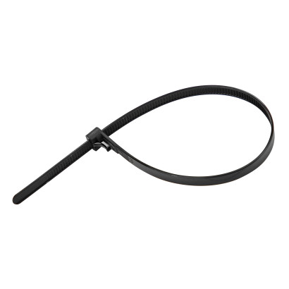Sťahovacie pásky uvoľniteľné 7,2x300 mm, čierne, 50 ks