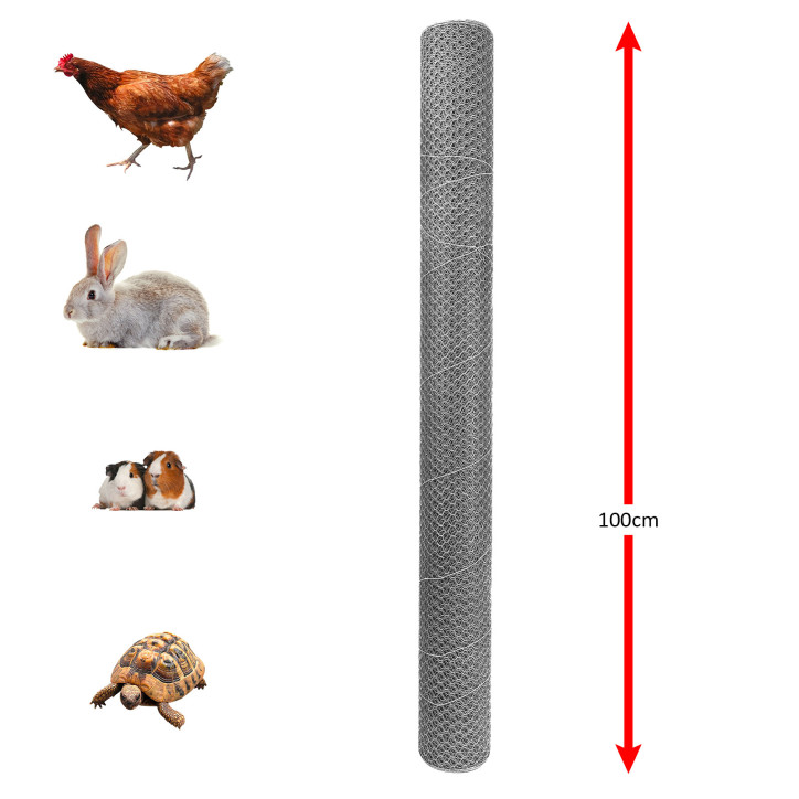 Voliérové šesťhranné pletivo pozinkované 13 mm, 1x5 m, drôt 0,75 mm Voliérové šesťhranné pletivo pozinkované 13 mm, 1x5 m, drôt 0,75 mm