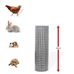 Štvorhranné pletivo 13 mm pozinkované 0,5x5 m, drôt 1 mm