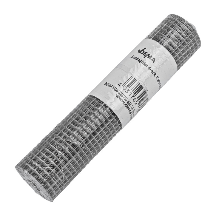 Štvorhranné pletivo 13 mm pozinkované 0,5x5 m, drôt 1 mm