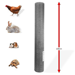 Štvorhranné pletivo 13 mm pozinkované 1x5 m, drôt 1 mm