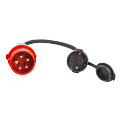CEE adaptér, 5 pólov zo 400 V na 230 V, 16 A IP44